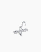 Crew Alphabet Statement Charm || option::Silver Plated, X