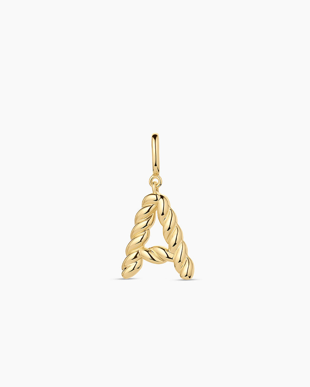 Crew Alphabet Statement Charm || option::18K Gold Plated, A