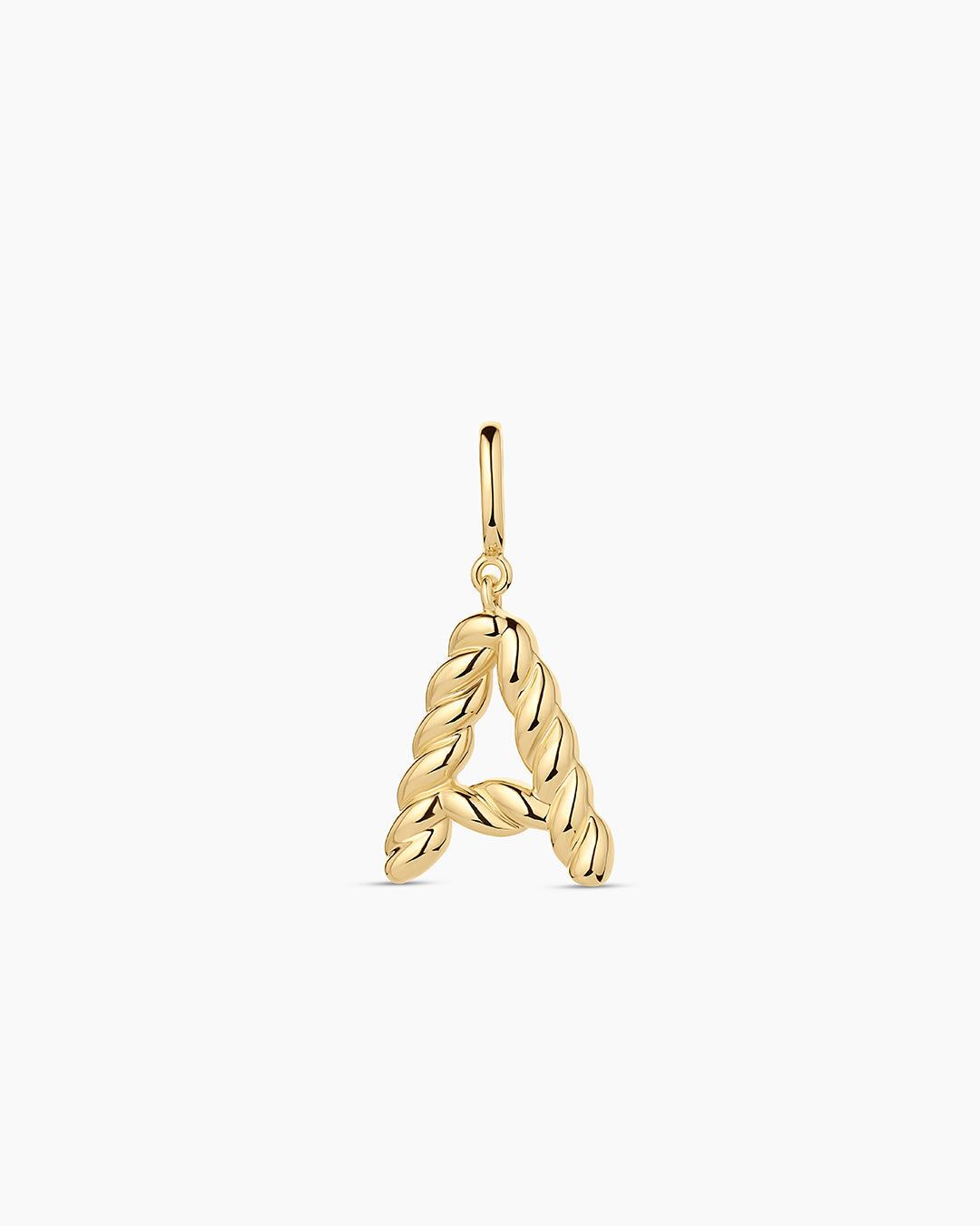 Crew Alphabet Statement Charm || option::18K Gold Plated, A