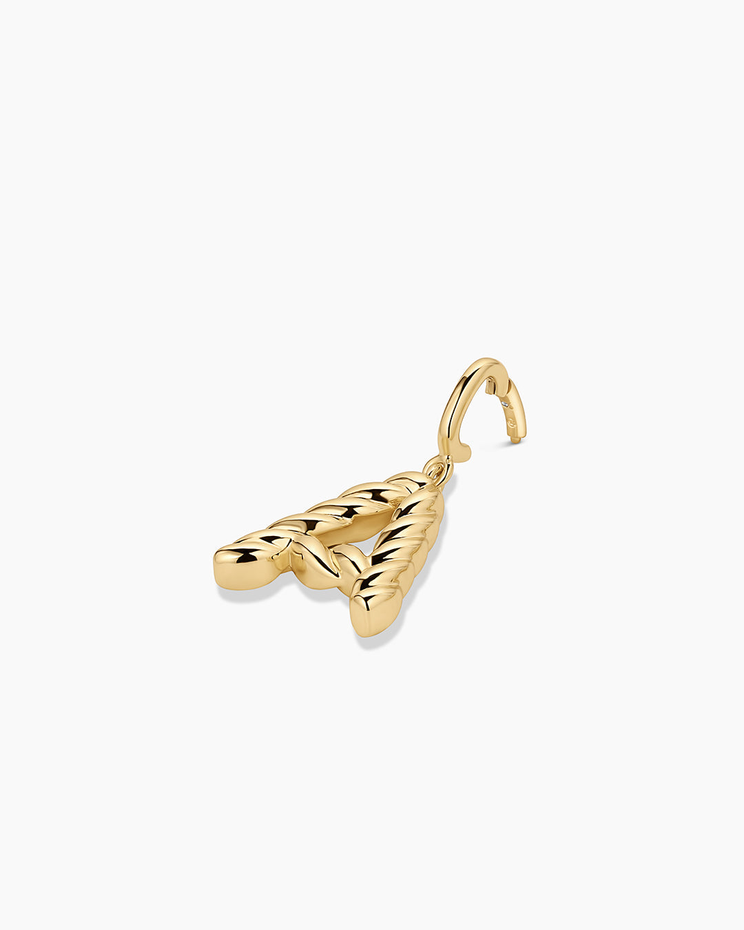 Crew Alphabet Statement Charm || option::18K Gold Plated, A