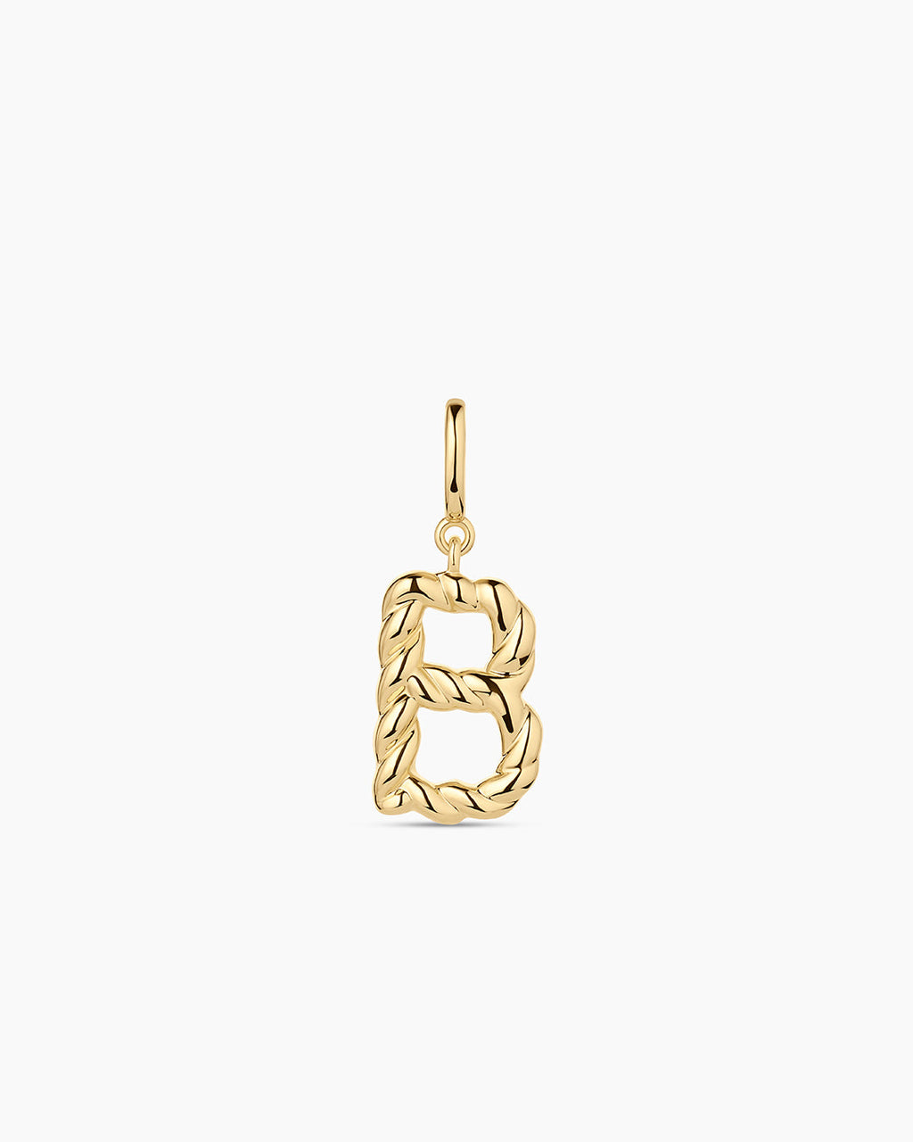 Crew Alphabet Statement Charm || option::18K Gold Plated, B