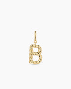Crew Alphabet Statement Charm || option::18K Gold Plated, B