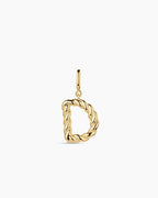 Crew Alphabet Statement Charm || option::18K Gold Plated, D