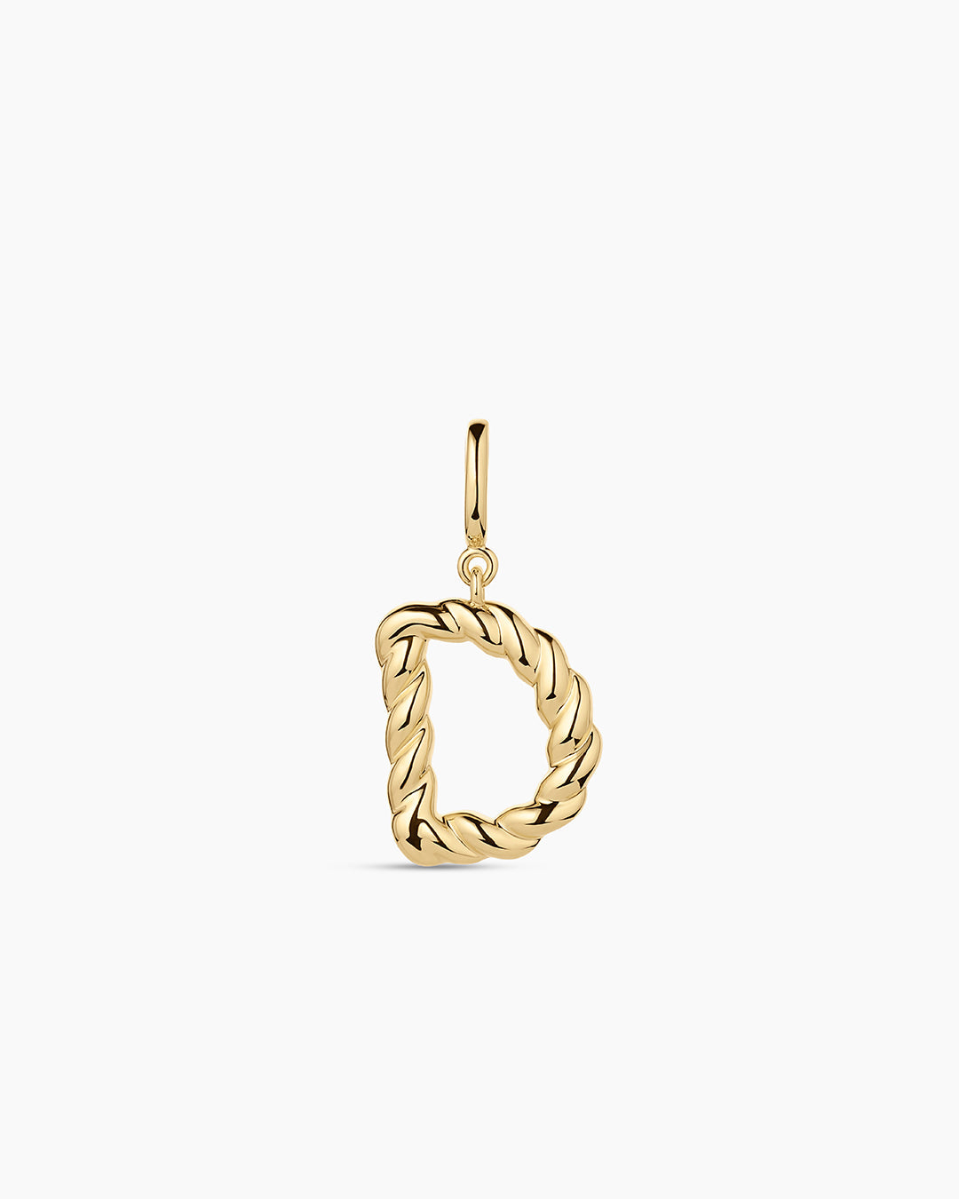 Crew Alphabet Statement Charm || option::18K Gold Plated, D