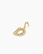 Crew Alphabet Statement Charm || option::18K Gold Plated, D