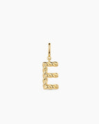 Crew Alphabet Statement Charm || option::18K Gold Plated, E