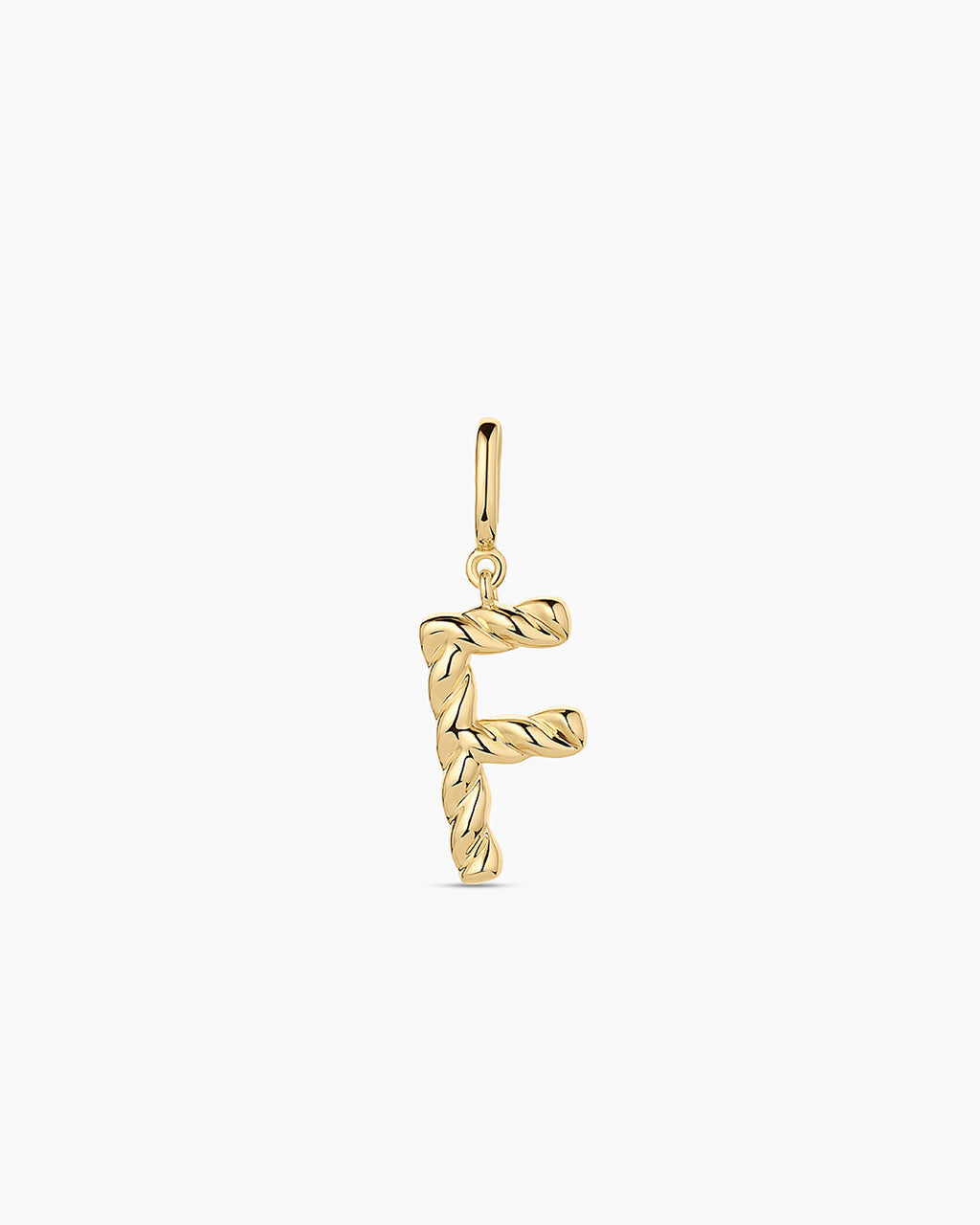 Crew Alphabet Statement Charm || option::18K Gold Plated, F