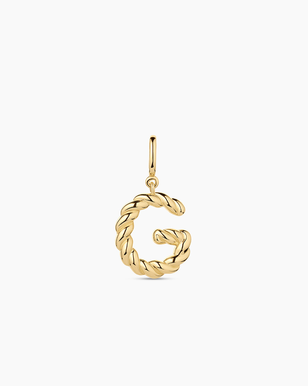 Crew Alphabet Statement Charm || option::18K Gold Plated, G