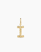 Crew Alphabet Statement Charm || option::18K Gold Plated, I