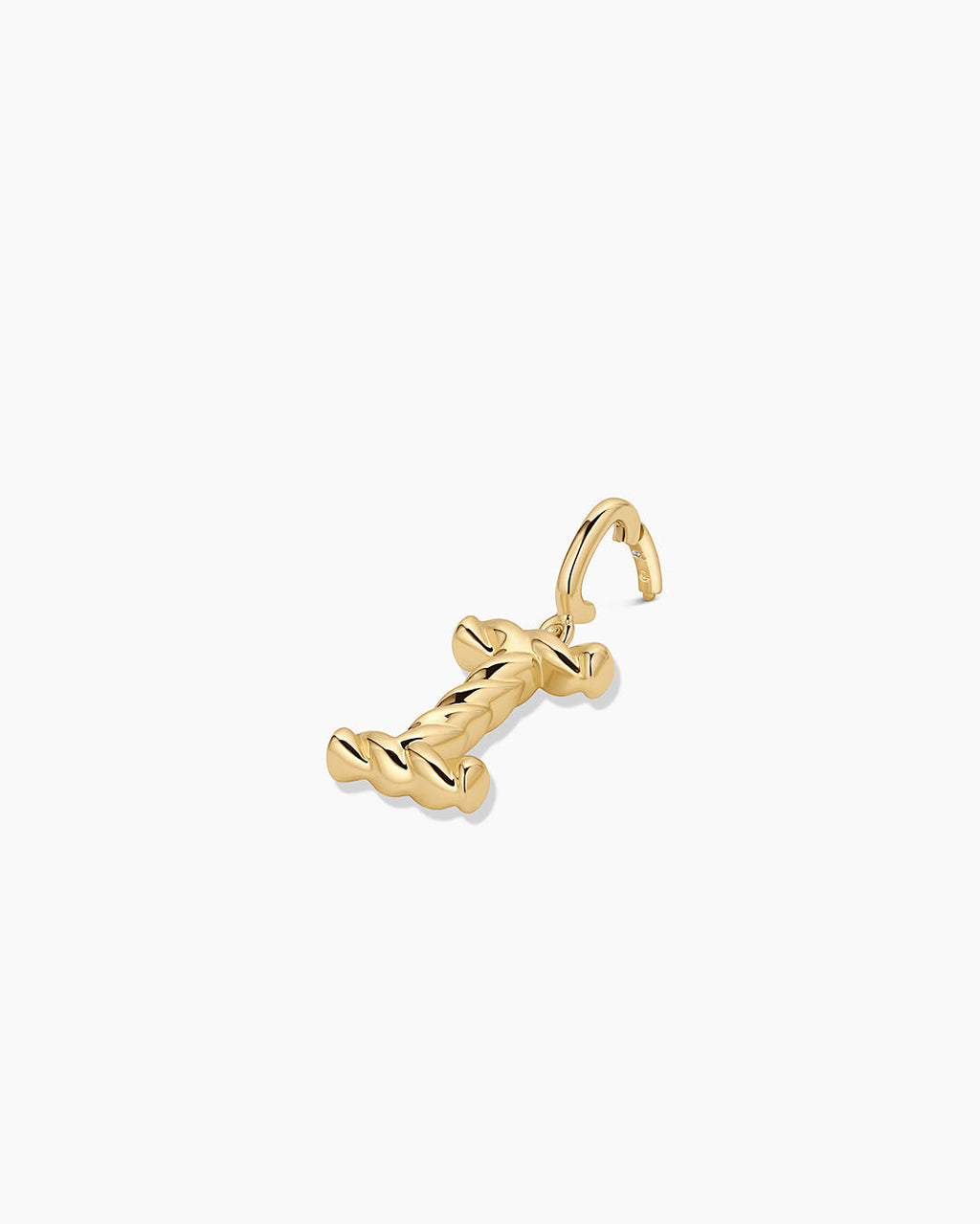 Crew Alphabet Statement Charm || option::18K Gold Plated, I