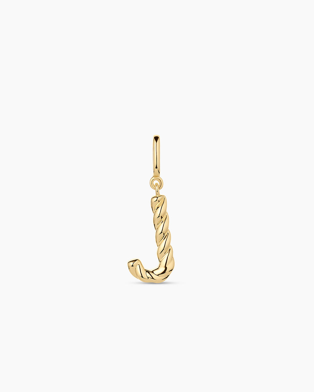 Crew Alphabet Statement Charm || option::18K Gold Plated, J