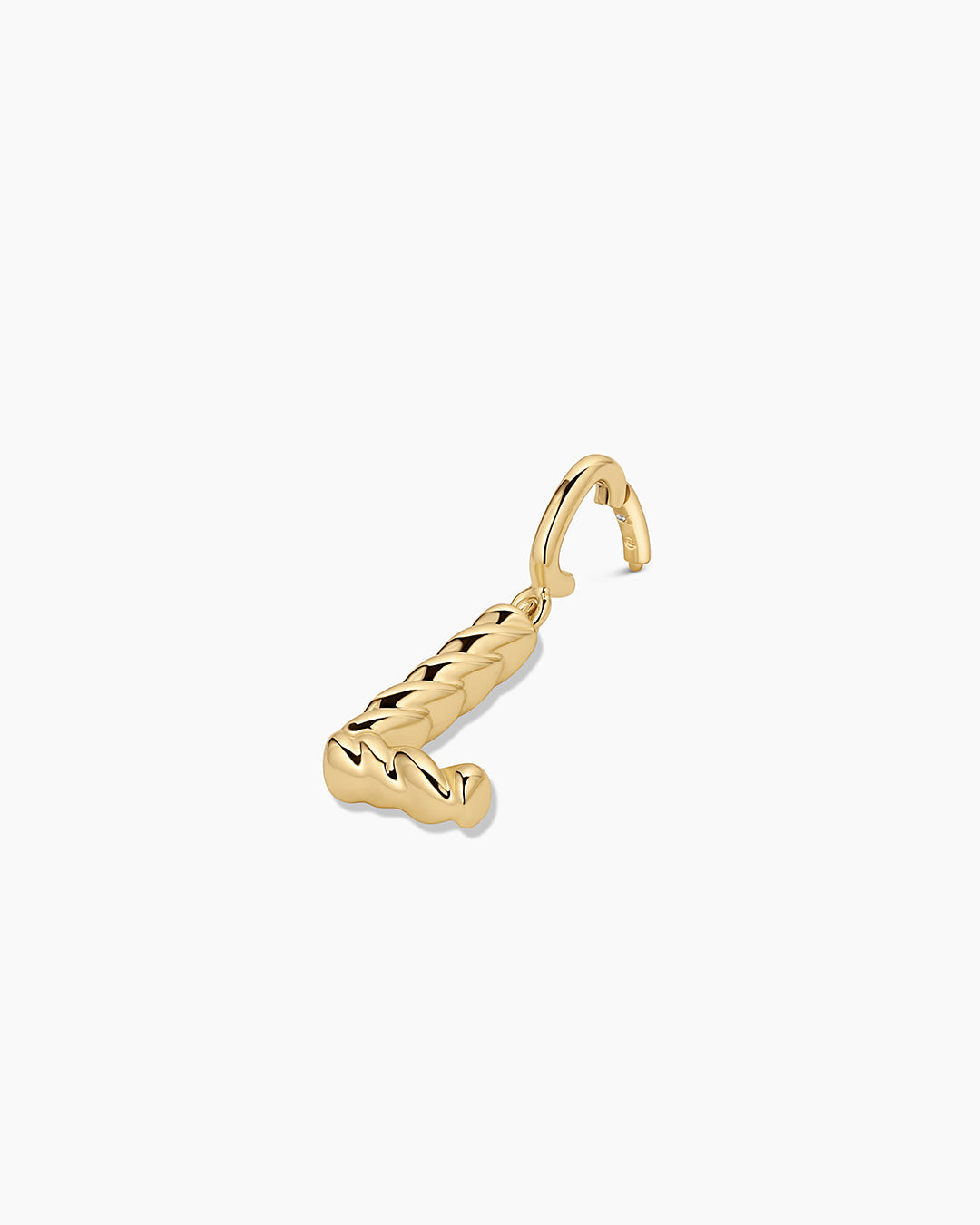 Crew Alphabet Statement Charm || option::18K Gold Plated, L