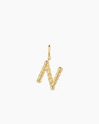 Crew Alphabet Statement Charm || option::18K Gold Plated, N