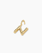 Crew Alphabet Statement Charm || option::18K Gold Plated, N