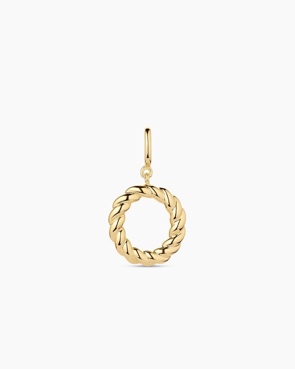 Crew Alphabet Statement Charm || option::18K Gold Plated, O