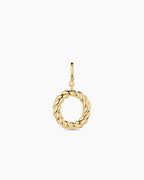 Crew Alphabet Statement Charm || option::18K Gold Plated, O