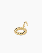 Crew Alphabet Statement Charm || option::18K Gold Plated, O