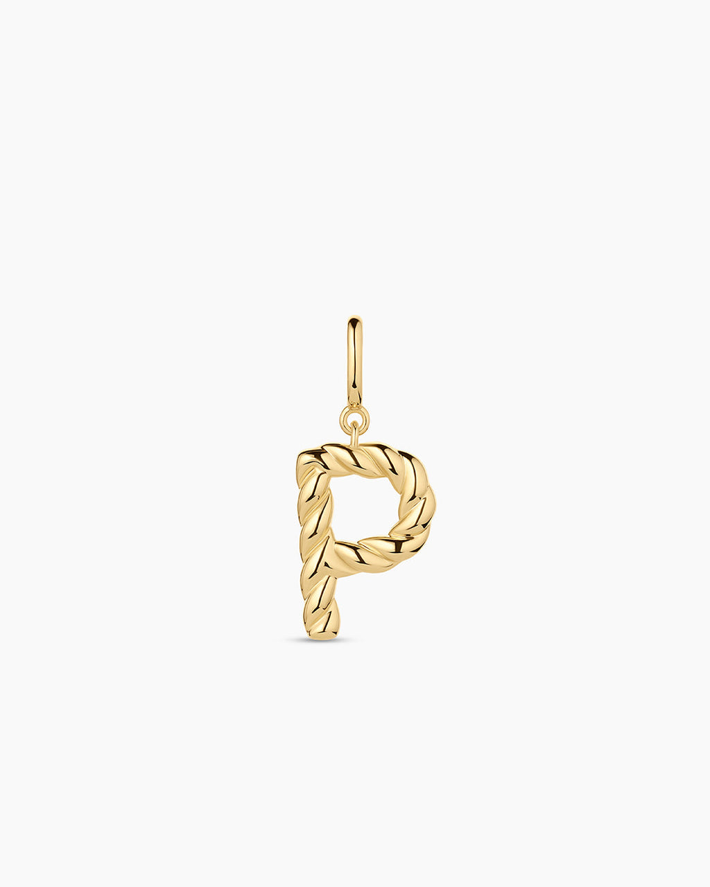 Crew Alphabet Statement Charm || option::18K Gold Plated, P