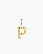 Crew Alphabet Statement Charm || option::18K Gold Plated, P