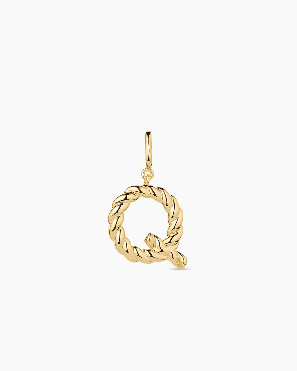 Crew Alphabet Statement Charm || option::18K Gold Plated, Q