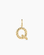 Crew Alphabet Statement Charm || option::18K Gold Plated, Q