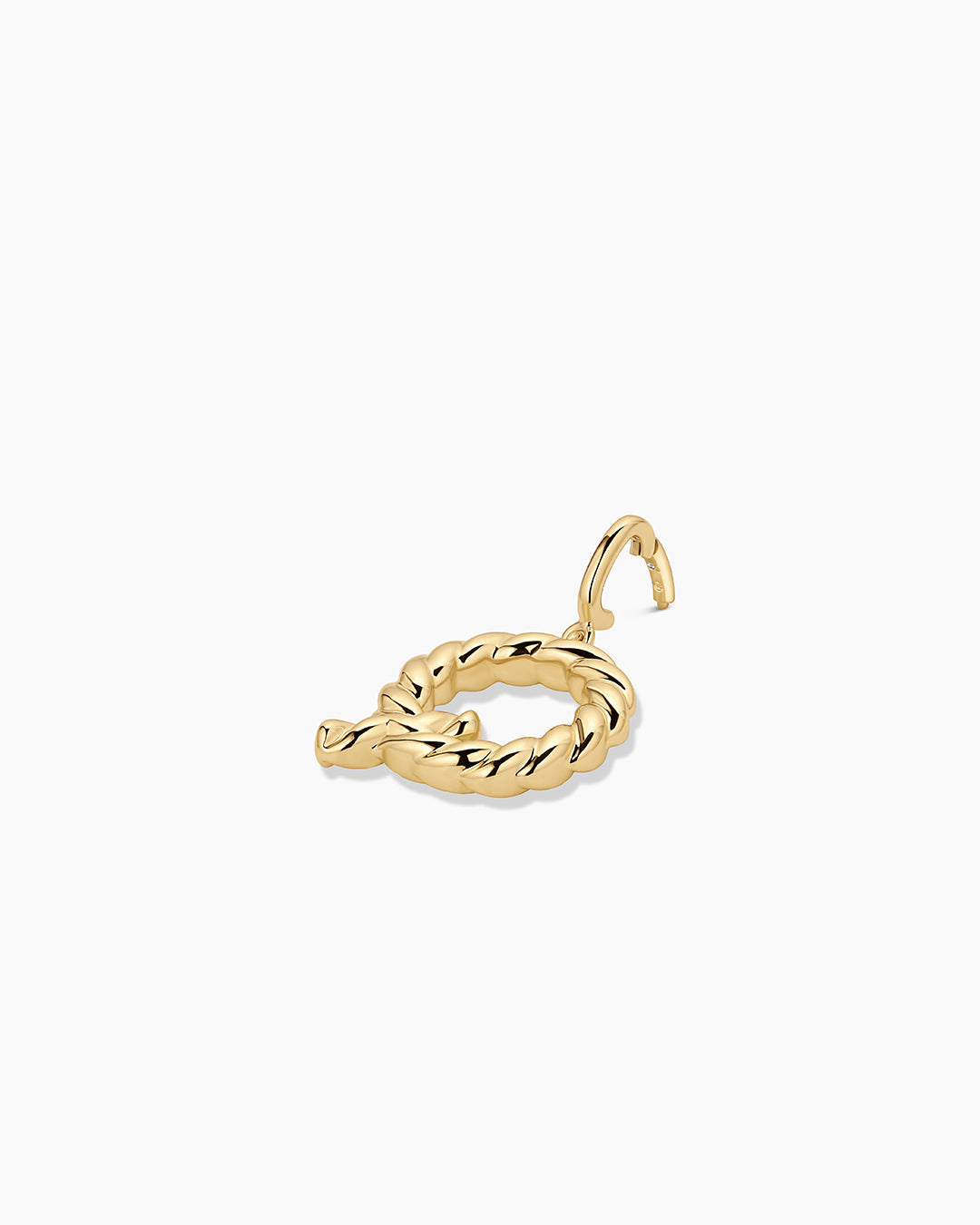 Crew Alphabet Statement Charm || option::18K Gold Plated, Q