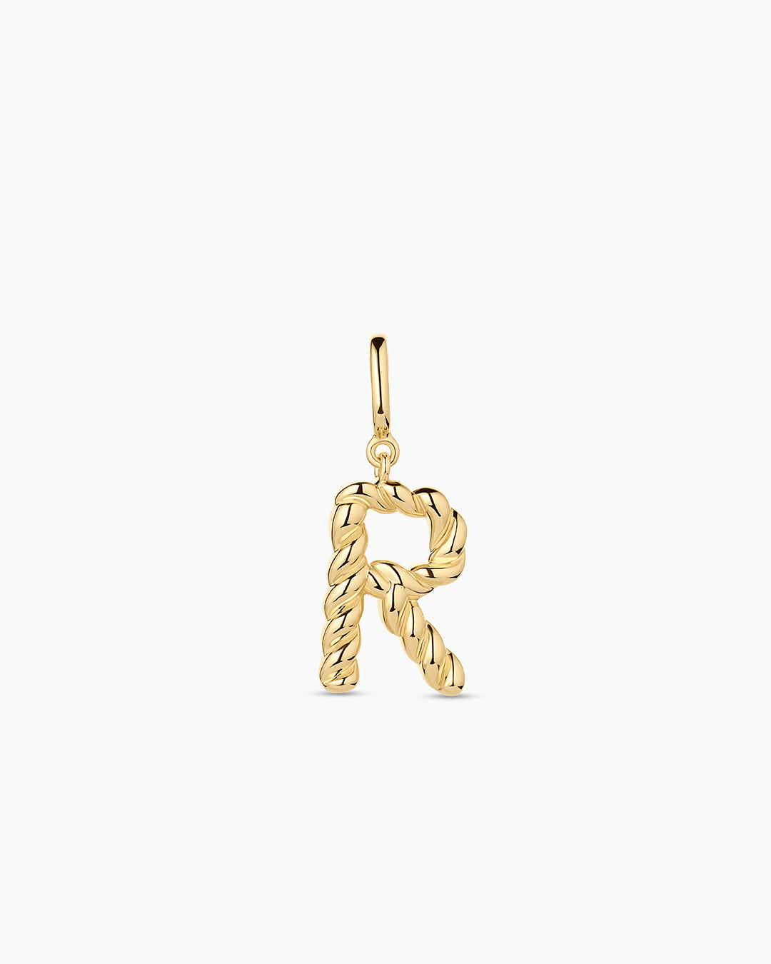 Crew Alphabet Statement Charm || option::18K Gold Plated, R