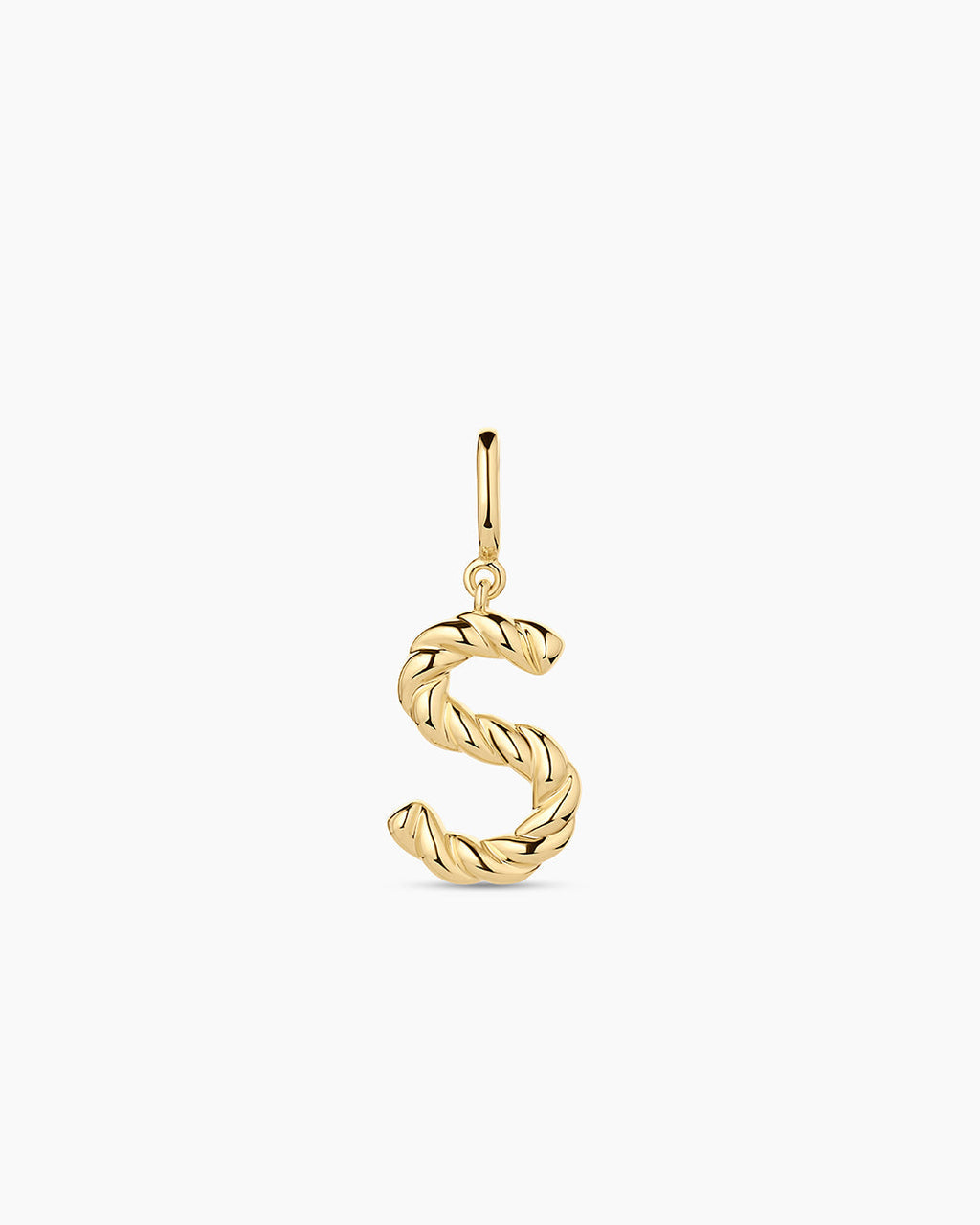 Crew Alphabet Statement Charm || option::18K Gold Plated, S