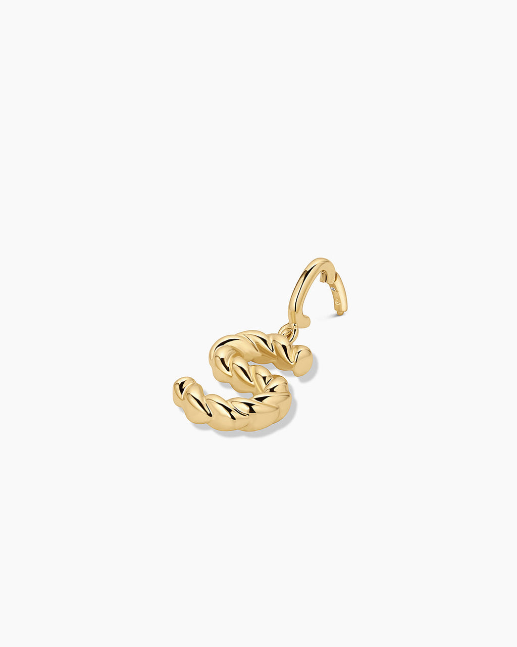 Crew Alphabet Statement Charm || option::18K Gold Plated, S