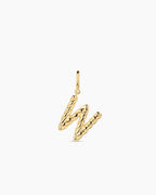 Crew Alphabet Statement Charm || option::18K Gold Plated, W