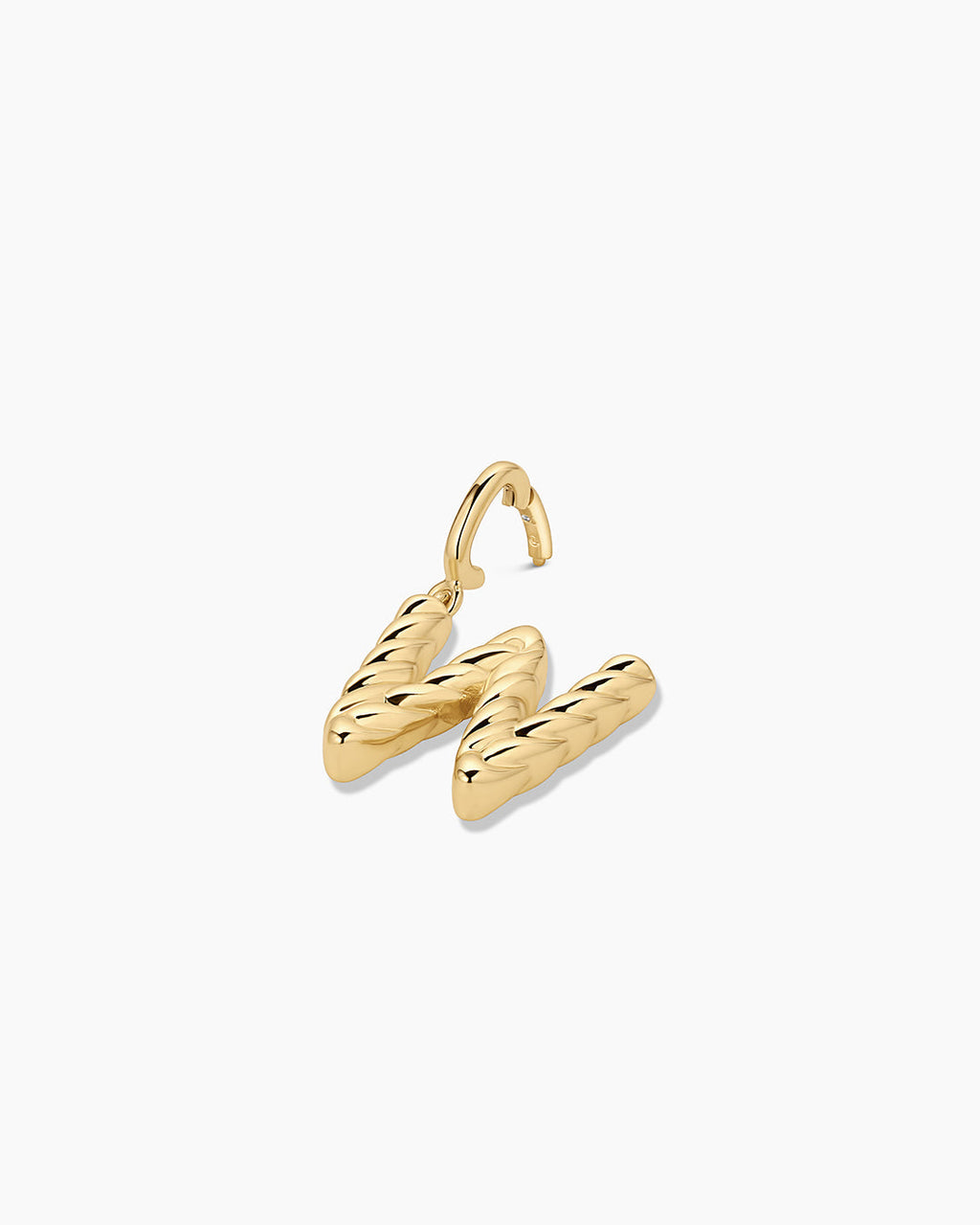 Crew Alphabet Statement Charm || option::18K Gold Plated, W