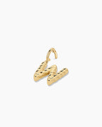 Crew Alphabet Statement Charm || option::18K Gold Plated, W