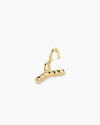 Crew Alphabet Statement Charm || option::18K Gold Plated, Y