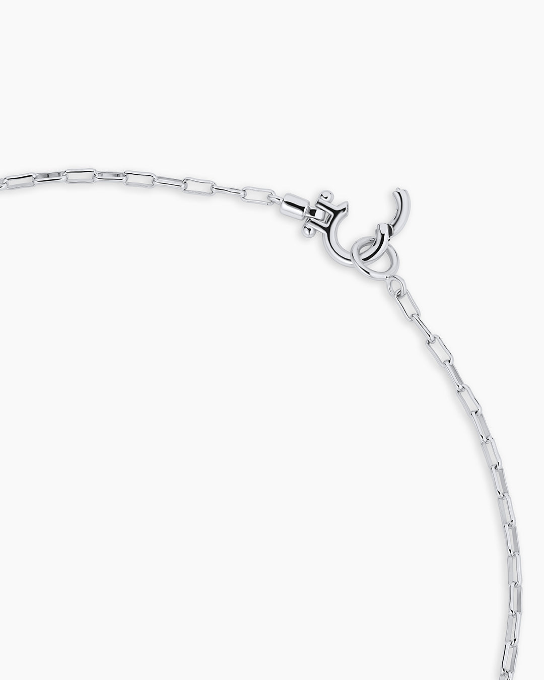 Crew Alphabet Statement Charm Necklace || option::Silver Plated, O