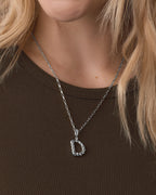 Crew Alphabet Statement Charm || option::Silver Plated, D