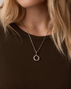 Crew Alphabet Statement Charm || option::Silver Plated, O
