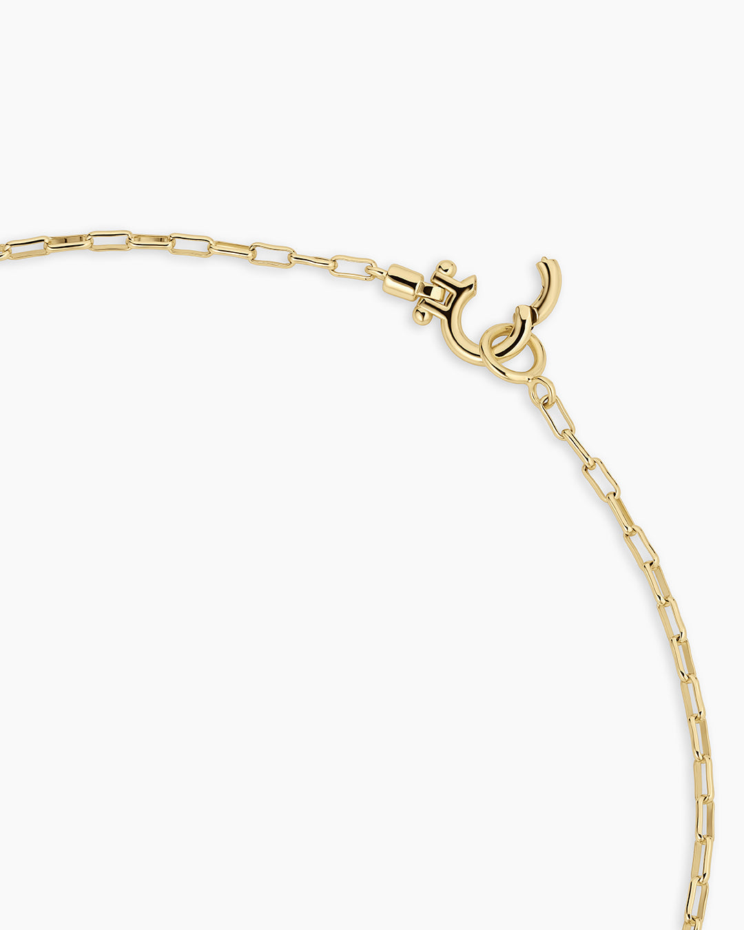 Crew Alphabet Statement Charm Necklace || option::18K Gold Plated, P
