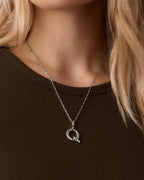 Crew Alphabet Statement Charm || option::Silver Plated, Q