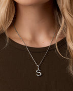 Crew Alphabet Statement Charm || option::Silver Plated, S