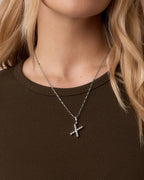 Crew Alphabet Statement Charm || option::Silver Plated, X