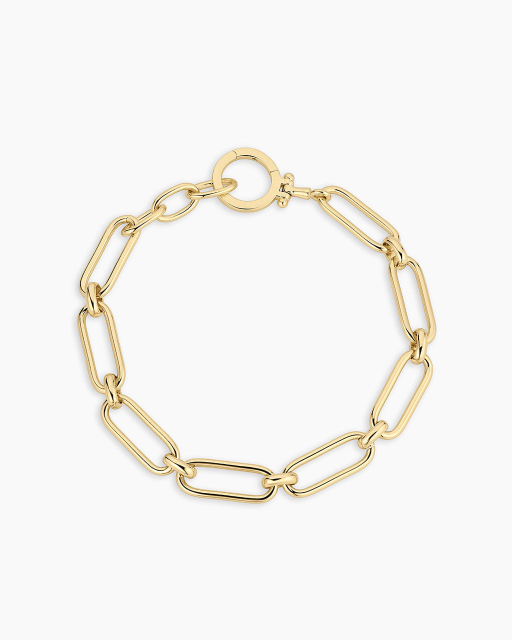 Zoey Statement Link Bracelet || option::18K Gold Plated