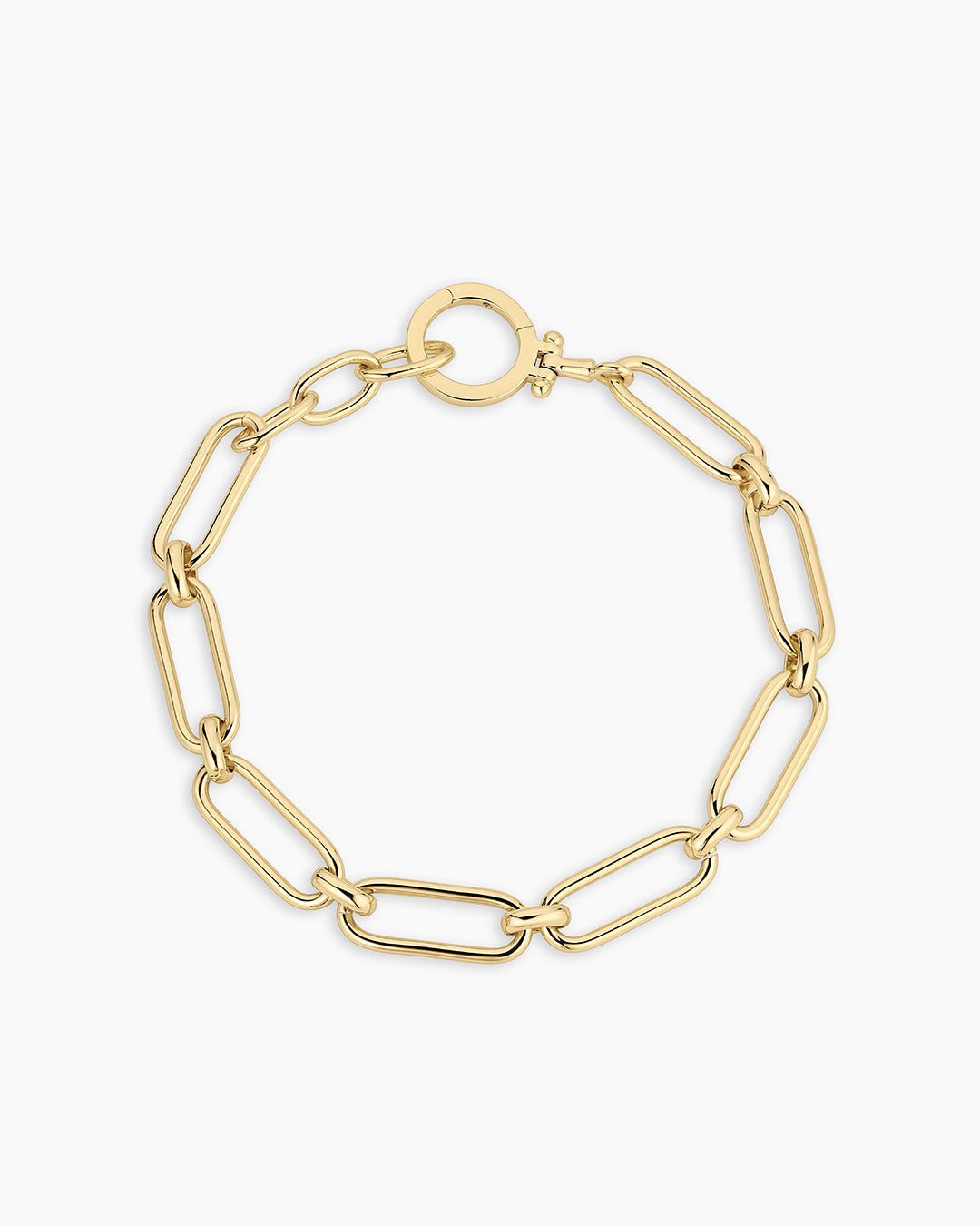 Zoey Statement Link Bracelet || option::18K Gold Plated