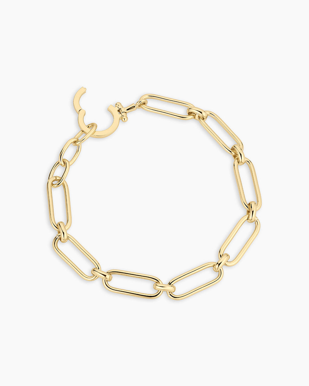 Zoey Statement Link Bracelet || option::18K Gold Plated