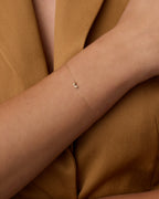 Diamond Bond Butterfly Bracelet || option::14K Solid Gold, Single - Diamonds Right