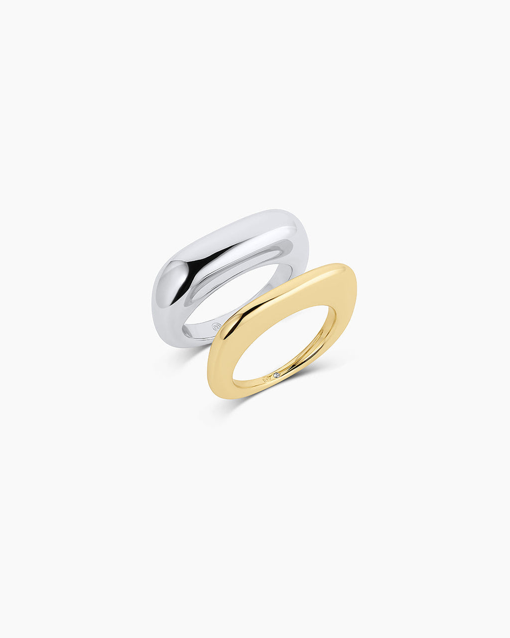 Charlie Ring Set || option::18K Gold & Silver Plated