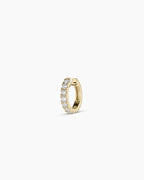 Lab Grown Diamond Eternity Single Huggie || option::14K Solid Gold