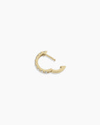 Lab Grown Diamond Eternity Single Huggie || option::14K Solid Gold