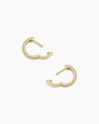 Lab Grown Diamond Eternity Huggies || option::14K Solid Gold