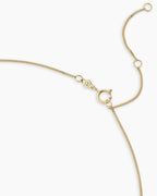 Lab Grown Diamond Tennis Row Necklace || option::14K Solid Gold