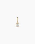 Lab Grown Diamond Halo Charm || option::14K Solid Gold